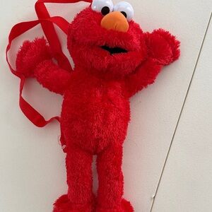 Red Plush Elmo Backpack